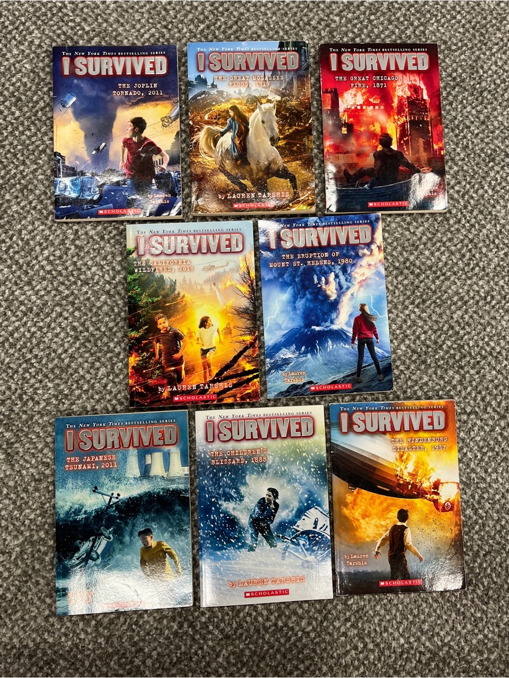 I Survived Series Books lot Lauren Tarshis Mount St. Helens Hindenburg disaster